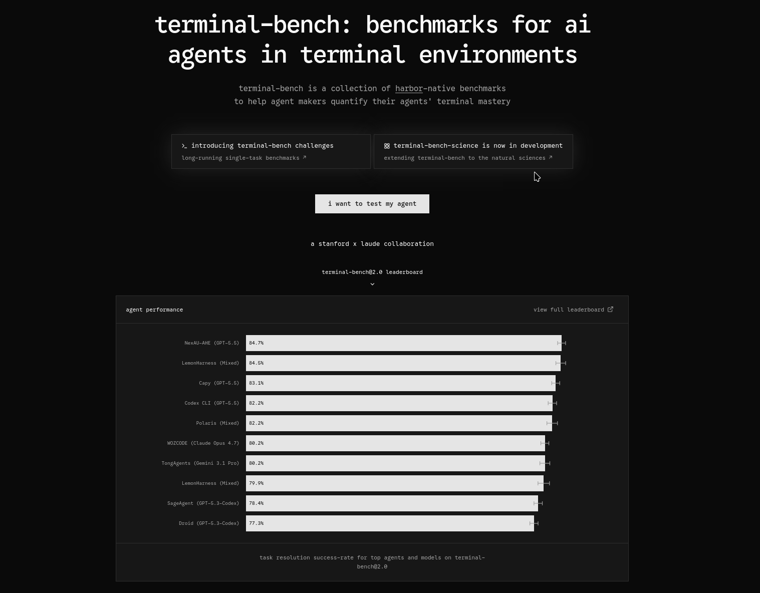 Terminal Bench project screenshot